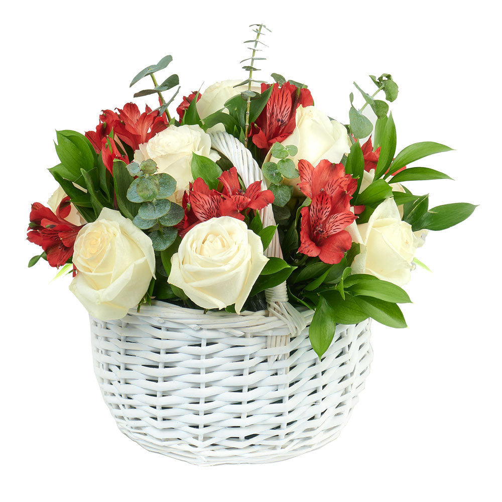 Mom's Endless Love Floral Basket - Mixed Floral Gift Basket - Same Day Toronto Delivery