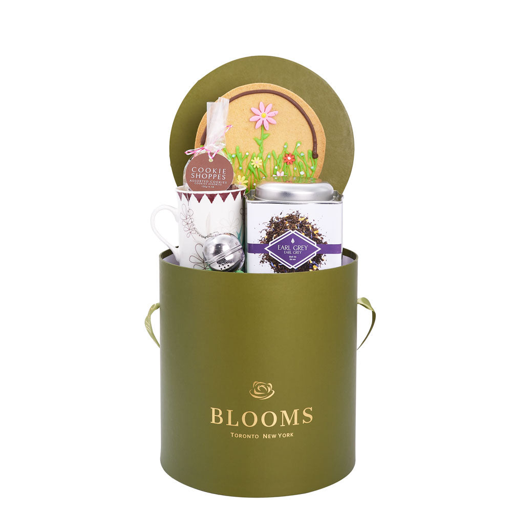 Mother’s Day Tea &amp; Cookie Gift Box – Mother’s Day Gift Baskets – Toronto delivery