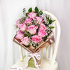 Mother’s Day 12 Stem Pink Rose Bouquet – Mother’s Day Gifts – Toronto delivery