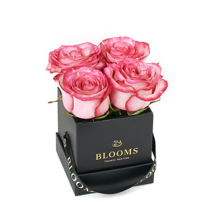 Mother’s Day Demure Pink Rose Gift - Roses Hat Box - Same Day Toronto Delivery