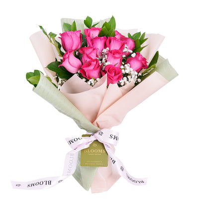 Mother's Day Traditional Dozen Stem Bouquet - Roses Bouquet Gift - Same Day Toronto Delivery