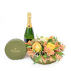 Perfect Trio Flowers and Champagne Gift - Toronto Gift Basket - Same Day Toronto Delivery