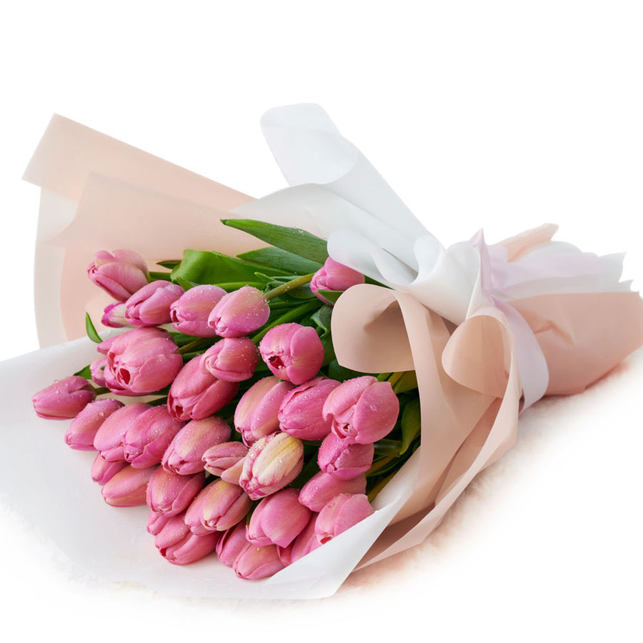Toronto Same Day Flower Delivery - Toronto Flower Gifts - Pink Tulip Bouquet