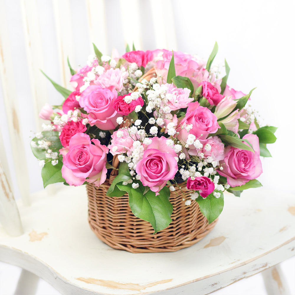 Simply Sweet Spring Flower Basket