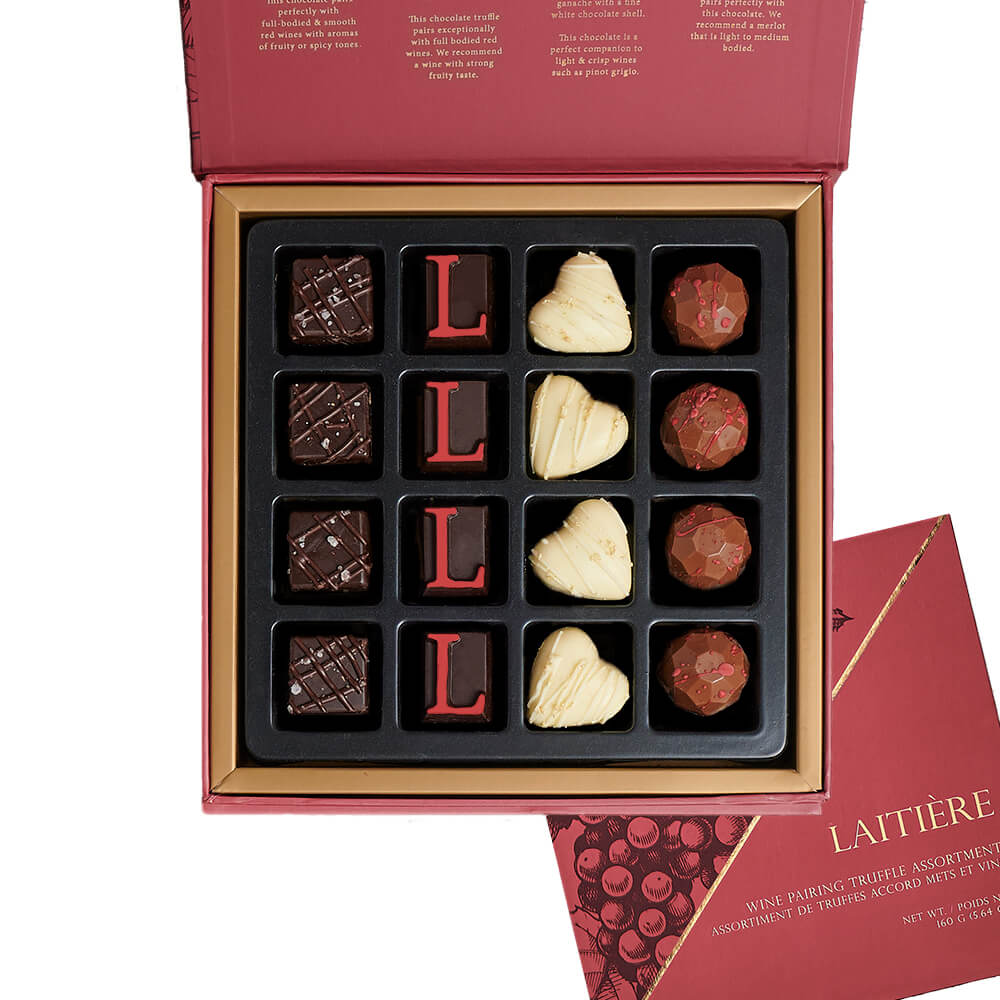 Stunning Wine & Truffle Pairing Gift, wine gift,  wine, chocolate gift, chocolate, gourmet gift, gourmet