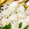 Valentine’s Day 12 Stem White Rose Bouquet With Box & Champagne, Valentine's Day gifts, Toronto Same Day Flower Delivery, roses, champagne gifts