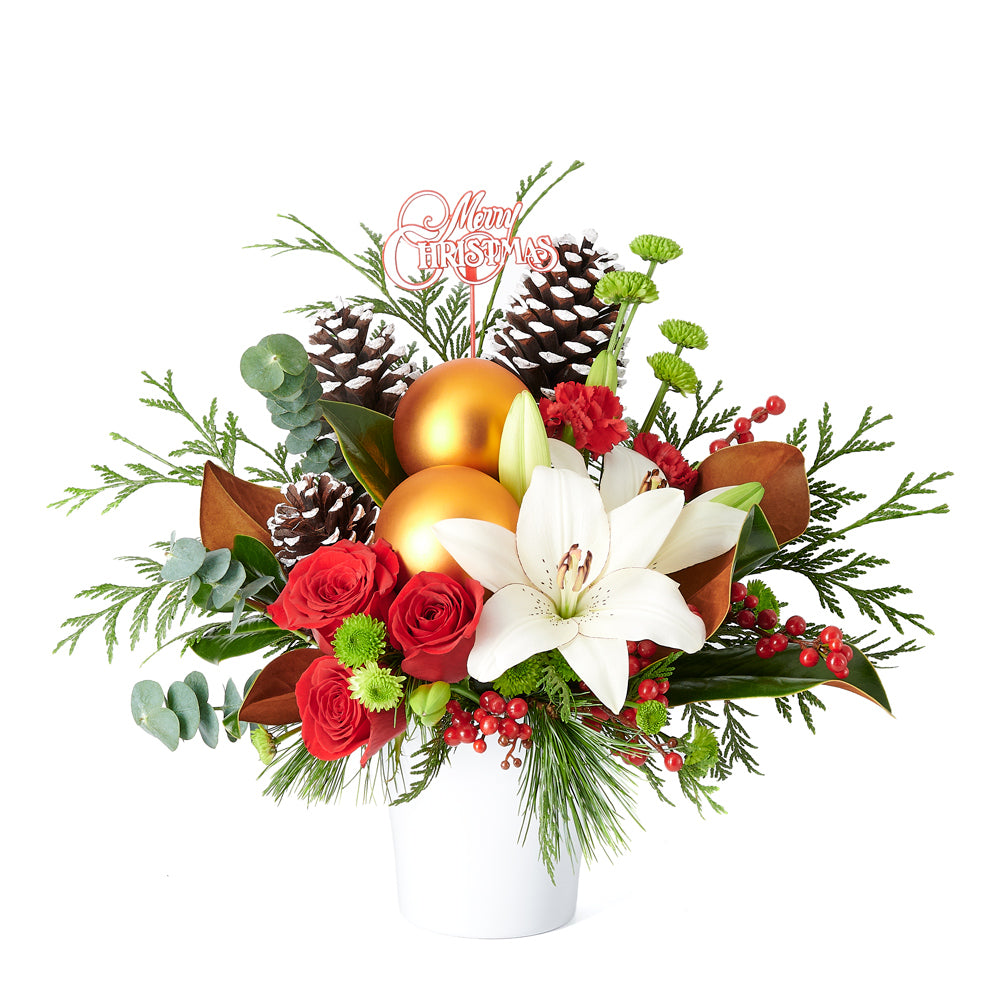 Joyous Christmas Floral Arrangement